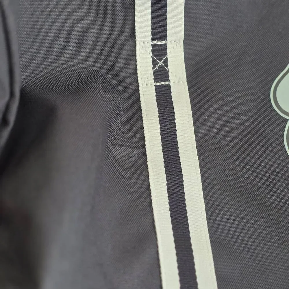 Nike Heritage Duffel Bag Hybrid Shoe Dog Logo Black White Canvas Brand New LE